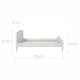 Подростковая кровать Bellamy Royal Latte 200x90 см (от 5 лет)