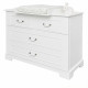 Белый комод Ines White от Bellamy с фарфоровыми ручками