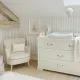 Комод Bellamy Ines White широкий (дополнительная комплектация - накладной пеленатор)
