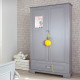 Шкаф Bellamy Ines Grey (высокий -193,6 см) для детской комнаты, (серый)