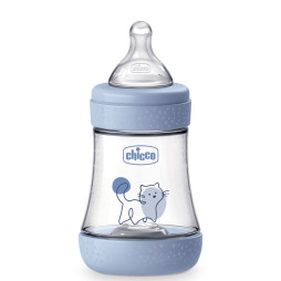 Бутылочка пластик Chicco PERFECT 5 Kitten, 150 мл, соска силикон, 0 м+, 20211.22.40