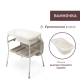 Пеленальный столик с ванночкой Chicco Soft Bubble Armonia, 87186.84