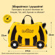 Дитяча валізка на колесах для подорожей Trunki Bernard Bumble Bee (0044-GB01-UKV)