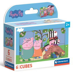 Кубики-пазл Clementoni "Peppa pig", 6 элементов, 40659