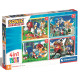 Пазл 4 в 1 Clementoni "Sonic", 12,16,20 и 24 элемента, 21522 | Купить в Киеве в KIOSK для МАМ