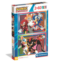 Пазл Clementoni "Sonic", 2 шт. по 60 элементов, 24821