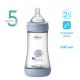 Пляшечка пластик Chicco PERFECT 5 Puppy, 240 мл, соска силікон, 2 м+, 20223.22.40