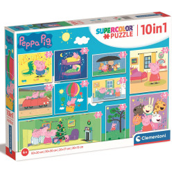 Пазл 10 в 1 Clementoni "Peppa Pig", 20271