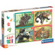 Пазл 4 в 1 Clementoni "Baby Cuddles", 12,16,20 и 24 элемента, 21532 | Купить в Киеве в KIOSK для МАМ