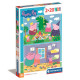 Пазл Clementoni "Peppa Pig", 2 шт. по 20 элементов, 24778 | Купить в Киеве в KIOSK для МАМ