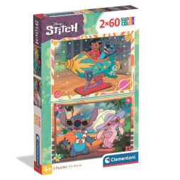 Пазл Clementoni "Stitch", 2 шт. по 60 элементов, 24822