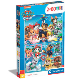 Пазл 2 в 1 Clementoni "Paw Patrol", 2 шт. по 60 элементов, 21617