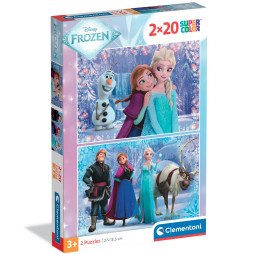 Пазл Clementoni "Frozen", 2 шт. по 20 элементов, 24825
