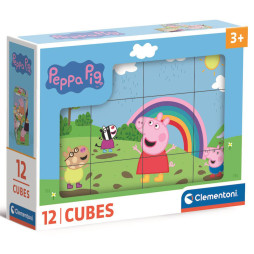 Кубики-пазл Clementoni "Peppa Pig. Sunny day", 12 элементов, 41195