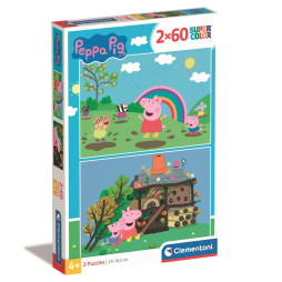 Пазл Clementoni "Peppa Pig", 2 шт. по 60 элементов, 21622