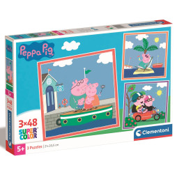 Пазл Clementoni "Peppa Pig", 3 шт. по 48 элементов, 25293