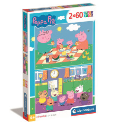 Пазл Clementoni "Peppa Pig. Picnic", 2 шт. по 60 элементов, 24793