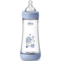 Бутылочка пластик Chicco PERFECT 5 Friends, 300 мл, соска силикон, 4 м+, 20235.22.40