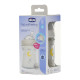 Бутылочка стекло Chicco Natural Feeling NEW, 250 мл, 0м+