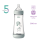 Бутылочка пластик Chicco PERFECT 5 Elephant, 300 мл, соска силикон, 4 м+, 20235.32.40