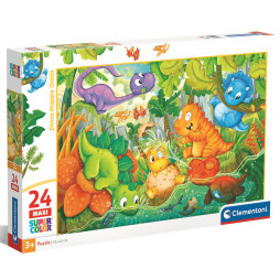 Пазл Clementoni "Dinos Happy Oasis", серия "MAXI", 24 элемента, 28524