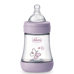 Бутылочка пластик Chicco PERFECT 5 Butterfly, 150 мл, соска силикон, 0 м+, 20211.12.40
