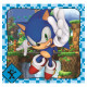 Пазл Clementoni "Sonic", 3 шт. по 48 элементов, 25320