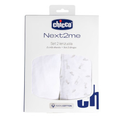 Комплект постільної білизни Chicco Next2Me Cotton, 50х83 см (01129.91)