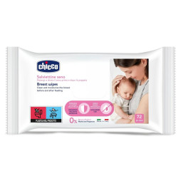 Салфетки для грудей очисні Chicco 72 шт. (09166.00)