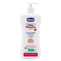 Легкий лосьйон для тіла для чутливої шкіри Chicco Baby Moments, 500 мл (10243.00)