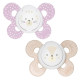Пустышка Chicco Physio Comfort, силикон, 6-16 мес., 2 шт.