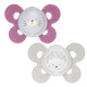 Пустышка Chicco Physio Comfort, силикон, 16-36 мес., 2 шт.