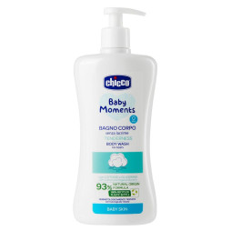 Гель для купання з екстрактом бавовни та гліцерином Chicco Baby Moments "Без сліз", 500 мл (10583.00)