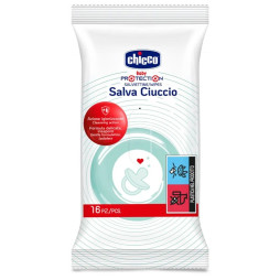 Вологі салфетки Chicco Salva Ciucccio 16 шт (07921.00)