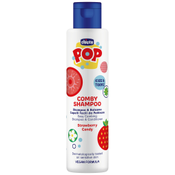 Шампунь-кондиціонер 2 в 1 з екстрактом полуниці Chicco Pop Strawberry Candy, від 6 років, 250 мл, 12372.00