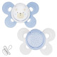 Пустушка Chicco Physio Comfort, силікон, 2-6 міс., 2 шт., 74931.21.00 | Купити у Києві в KIOSK для МАМ