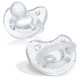 Пустышка Chicco PhysioForma Crystal, силикон, 2-6 мес., 2 шт. (73088.31) | Chicco в Україні