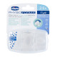 Пустышка Chicco PhysioForma Crystal, силикон, 2-6 мес., 2 шт.