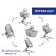 Кроватка-стульчик 5 в 1 Chicco Baby Hug Pro