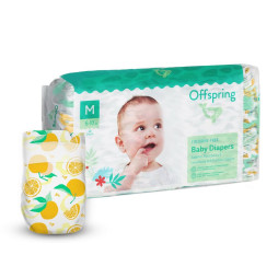 Підгузки Offspring Апельсин, розмір M, 6-10 кг, 42 шт. (DP-OI-FAT-M42P-TGYORN)