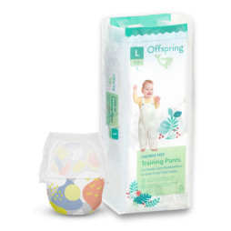 Підгузки-трусики Offspring Небо, розмір L, 9-14 кг, 36 шт. (DP-OI-FAP-L36P-SKY)