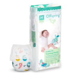 Підгузки-трусики Offspring Цифри, розмір M, 6-11 кг, 42 шт. (DP-OI-FAP-M42P-FFG)