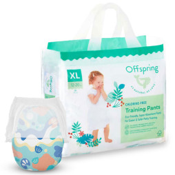 Підгузки-трусики Offspring Aquatic розмір XL, 12-20 кг, 30 шт., арт. DP-OI-FAP-XL30P-AQT