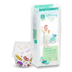 Підгузки-трусики Offspring Крафтова майстерня, розмір L, 9-14 кг, 36 шт. (DP-OI-FAP-L36P-CRA)