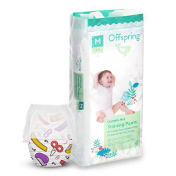 Підгузки-трусики Offspring Крафтова майстерня, розмір M, 6-11 кг, 42 шт. (DP-OI-FAP-M42P-CRA)