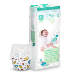Підгузки-трусики Offspring Шкільне приладдя, розмір M, 6-11 кг, 42 шт. (DP-OI-FAP-M42P-SCR)