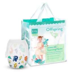 Підгузки-трусики Offspring Літери, розмір XXL, 15-23 кг, 24 шт. (DP-OI-FAP-XXL24P-ABC)