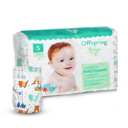 Підгузки Offspring Meow The Cat, розмір S, 3-6 кг, 48 шт. (DP-OI-FAT-S48P-MTC)
