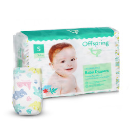 Подгузники Offspring Dinoland, размер S, 3-6 кг, 48 шт. (DP-OI-FAT-S48P-DNL)