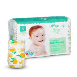 Підгузки Offspring Tangy Orange, розмір S, 3-6 кг, 48 шт. (DP-OI-FAT-S48P-TGYORN)